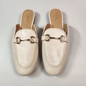 J.Crew Slip-on Mules Women's Size 6.5 in Sea Sand Flats Buckle